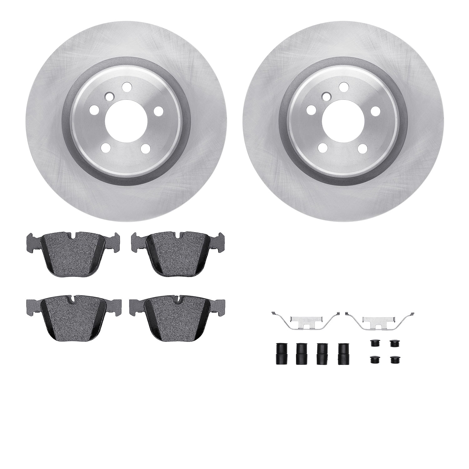 Dynamic Friction Company Rear Brake Rotors with 5000 Advanced Brake Pads includes Hardware 6512-31485