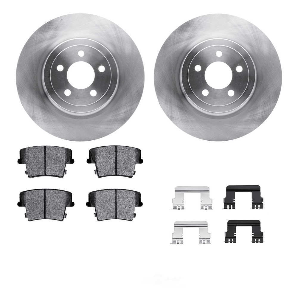 Dynamic Friction Company 6512-39137 DFC Rotors with 5000 Advanced Brake Pads includes Hardware