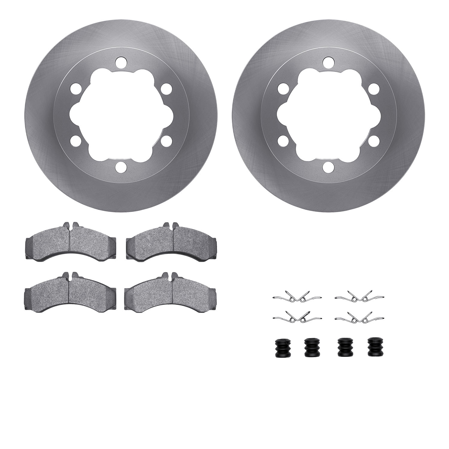 Dynamic Friction Company Rear Brake Rotors with 5000 Advanced Brake Pads includes Hardware 6512-40246