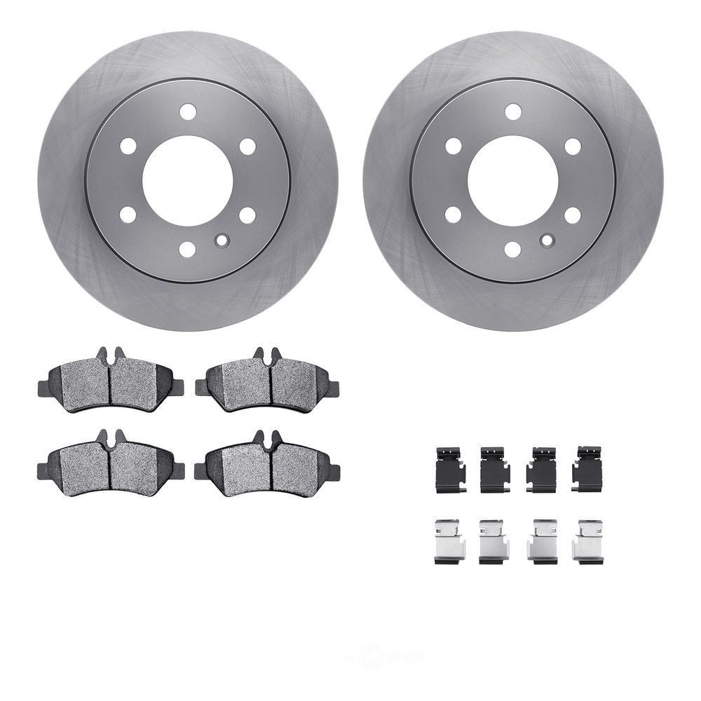 Dynamic Friction Company 6512-40282 DFC Rotors with 5000 Advanced Brake Pads includes Hardware