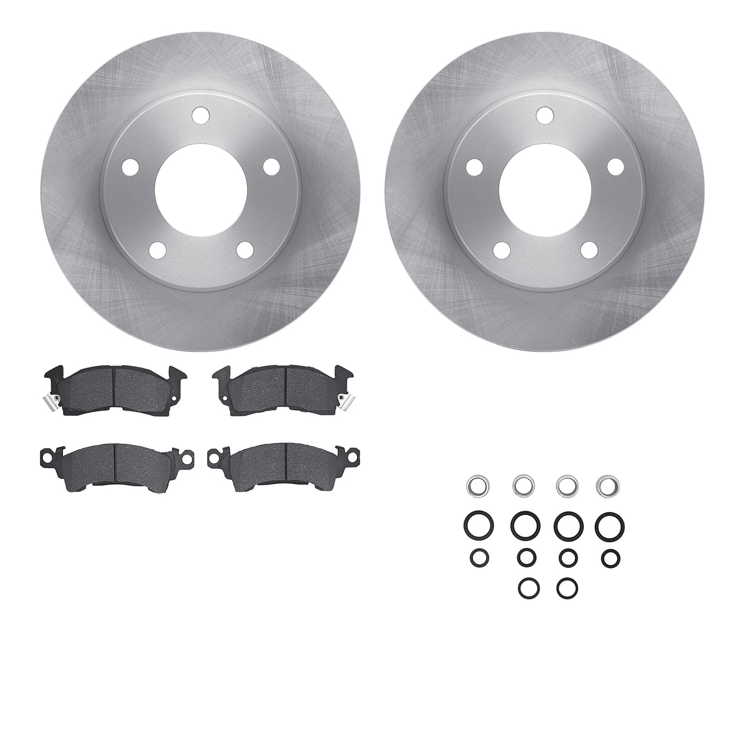 Dynamic Friction Company Rear Brake Rotors with 5000 Advanced Brake Pads includes Hardware 6512-46074