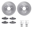 thumbnail image 1 of Dynamic Friction Company Rear Brake Rotors with 5000 Advanced Brake Pads includes Hardware 6512-47148, 1 of 3
