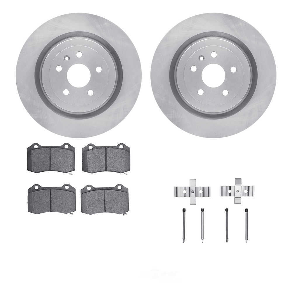 Dynamic Friction Company 6512-47217 DFC Rotors with 5000 Advanced Brake Pads includes Hardware