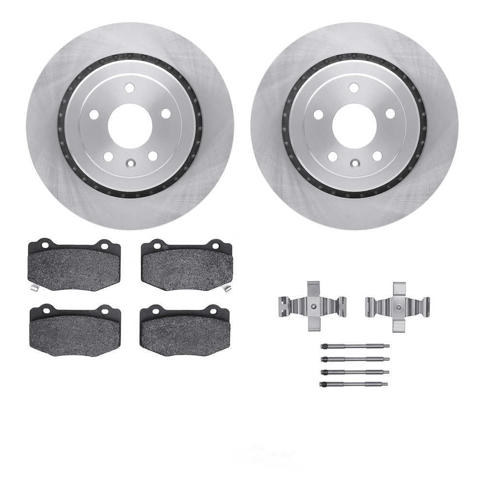 Dynamic Friction Company 6512-47235 DFC Rotors with 5000 Advanced Brake Pads includes Hardware