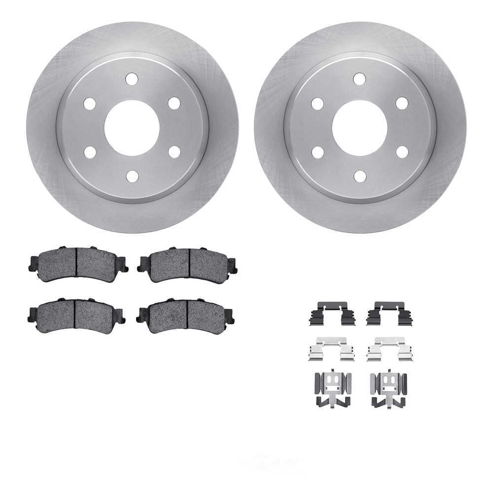 Dynamic Friction Company 6512-48247 DFC Rotors with 5000 Advanced Brake Pads includes Hardware