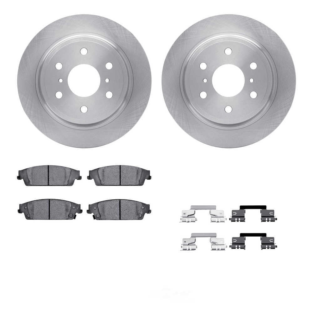 Dynamic Friction Company 6512-48331 DFC Rotors with 5000 Advanced Brake Pads includes Hardware