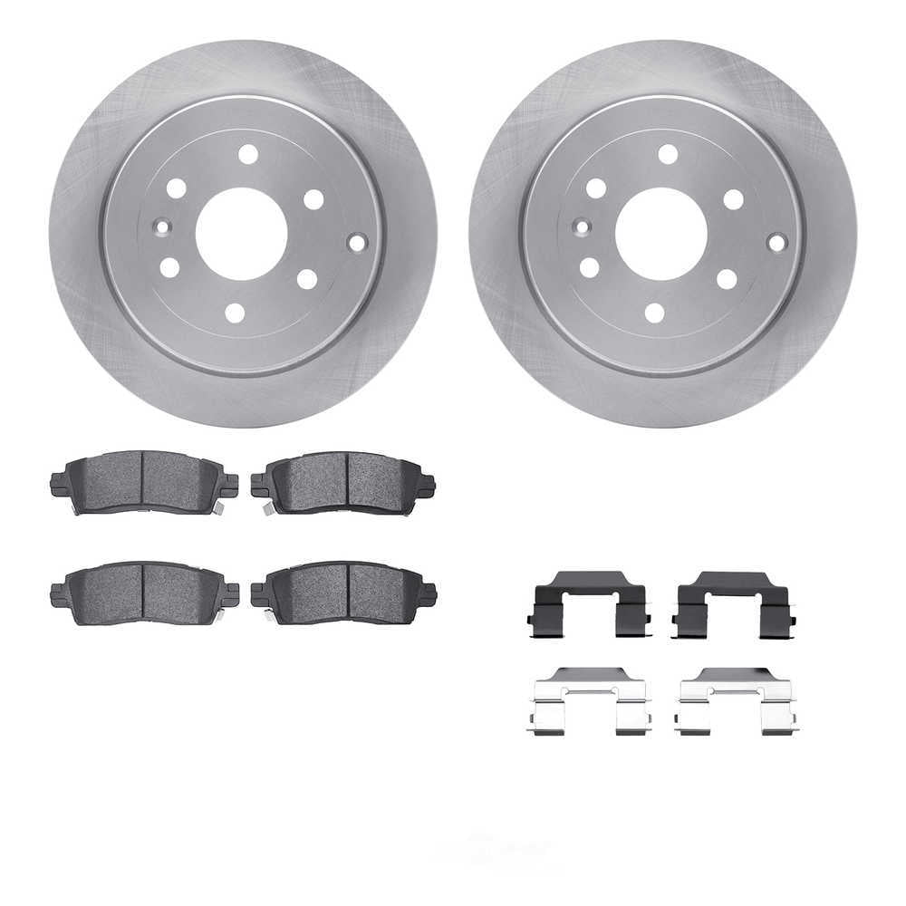 Dynamic Friction Company 6512-48343 DFC Rotors with 5000 Advanced Brake Pads includes Hardware