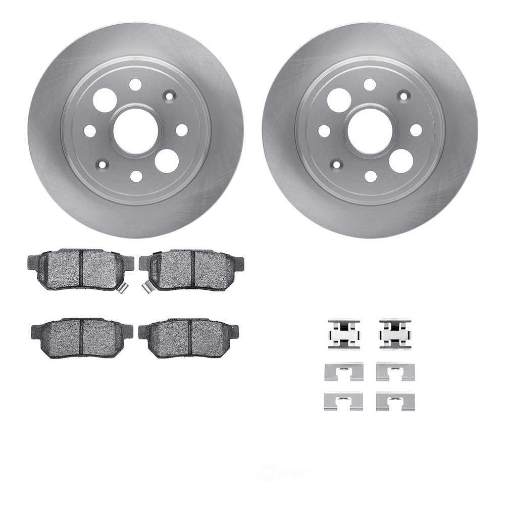 Dynamic Friction Company 6512-58022 DFC Rotors with 5000 Advanced Brake Pads includes Hardware