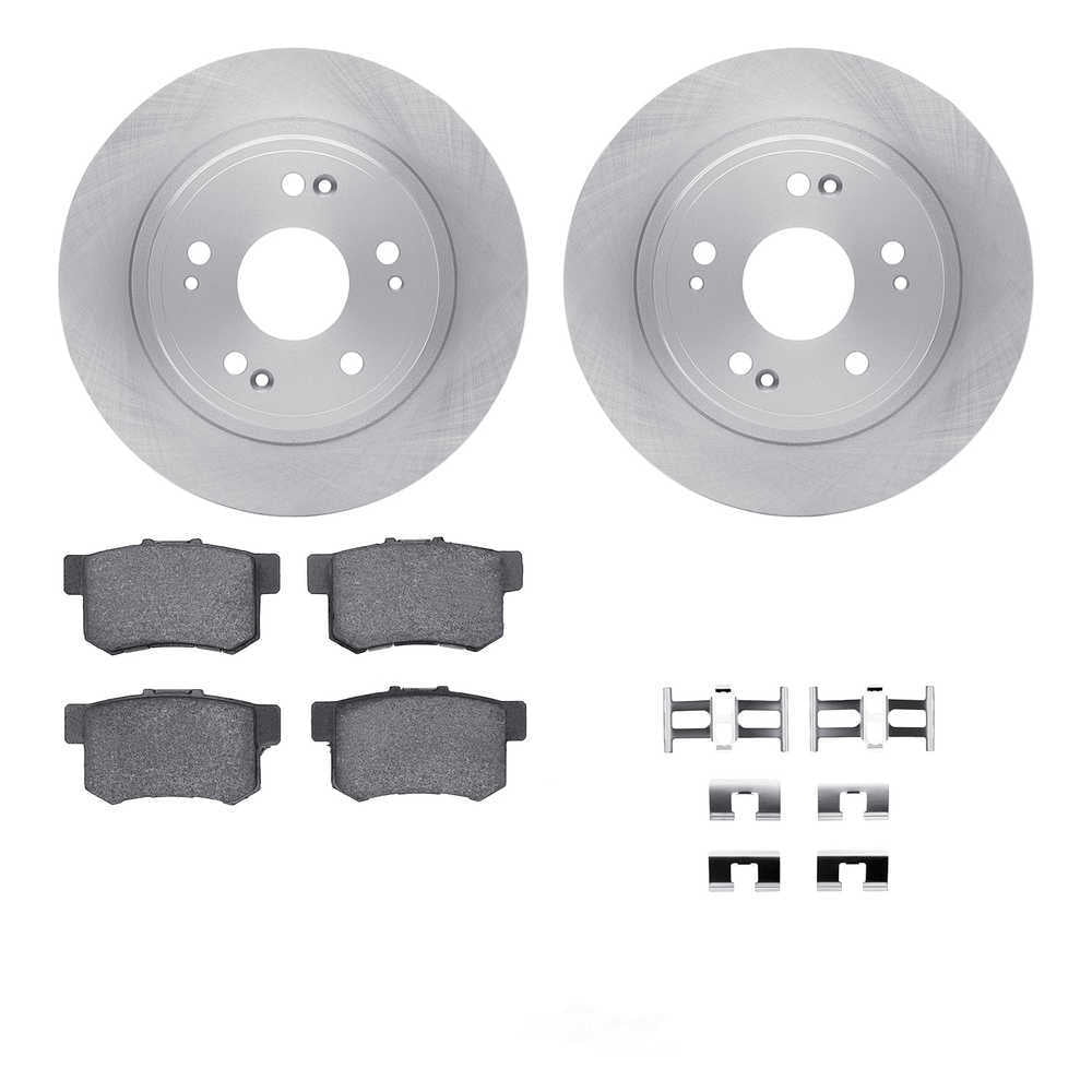 Dynamic Friction Company 6512-59288 DFC Rotors with 5000 Advanced Brake Pads includes Hardware