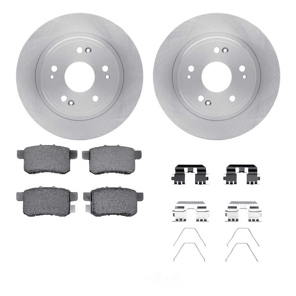 Dynamic Friction Company 6512-59289 DFC Rotors with 5000 Advanced Brake Pads includes Hardware