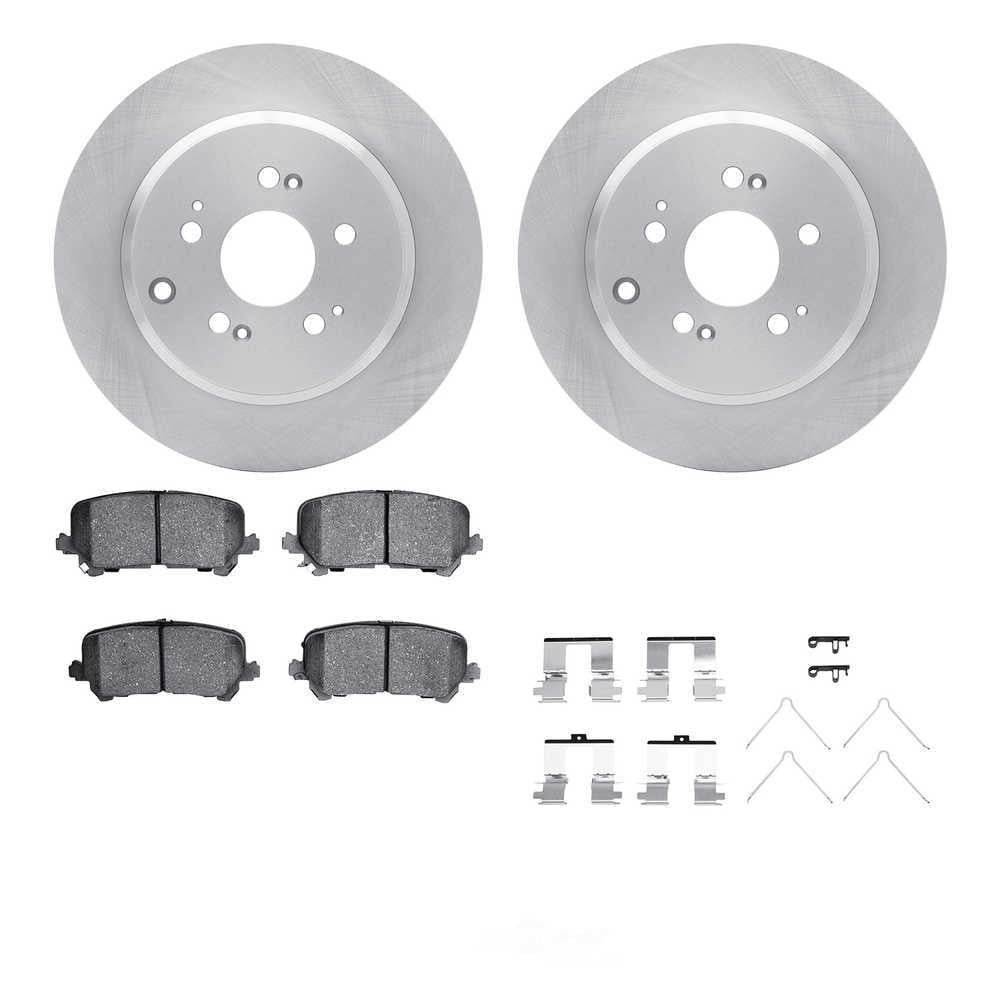Dynamic Friction Company 6512-59423 DFC Rotors with 5000 Advanced Brake Pads includes Hardware