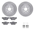 thumbnail image 1 of Dynamic Friction Company Rear Brake Rotors with 5000 Advanced Brake Pads includes Hardware 6512-59516, 1 of 3