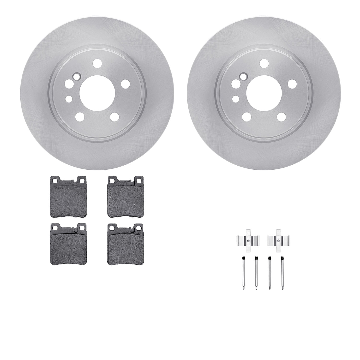 Dynamic Friction Company Rear Brake Rotors with 5000 Advanced Brake Pads includes Hardware 6512-63260