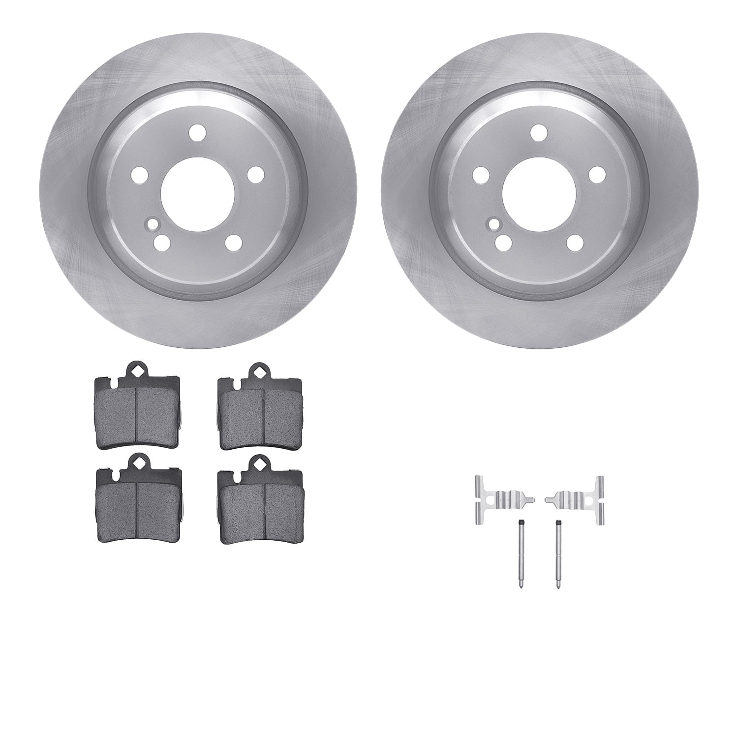 Dynamic Friction Company Rear Brake Rotors with 5000 Advanced Brake Pads includes Hardware 6512-63291