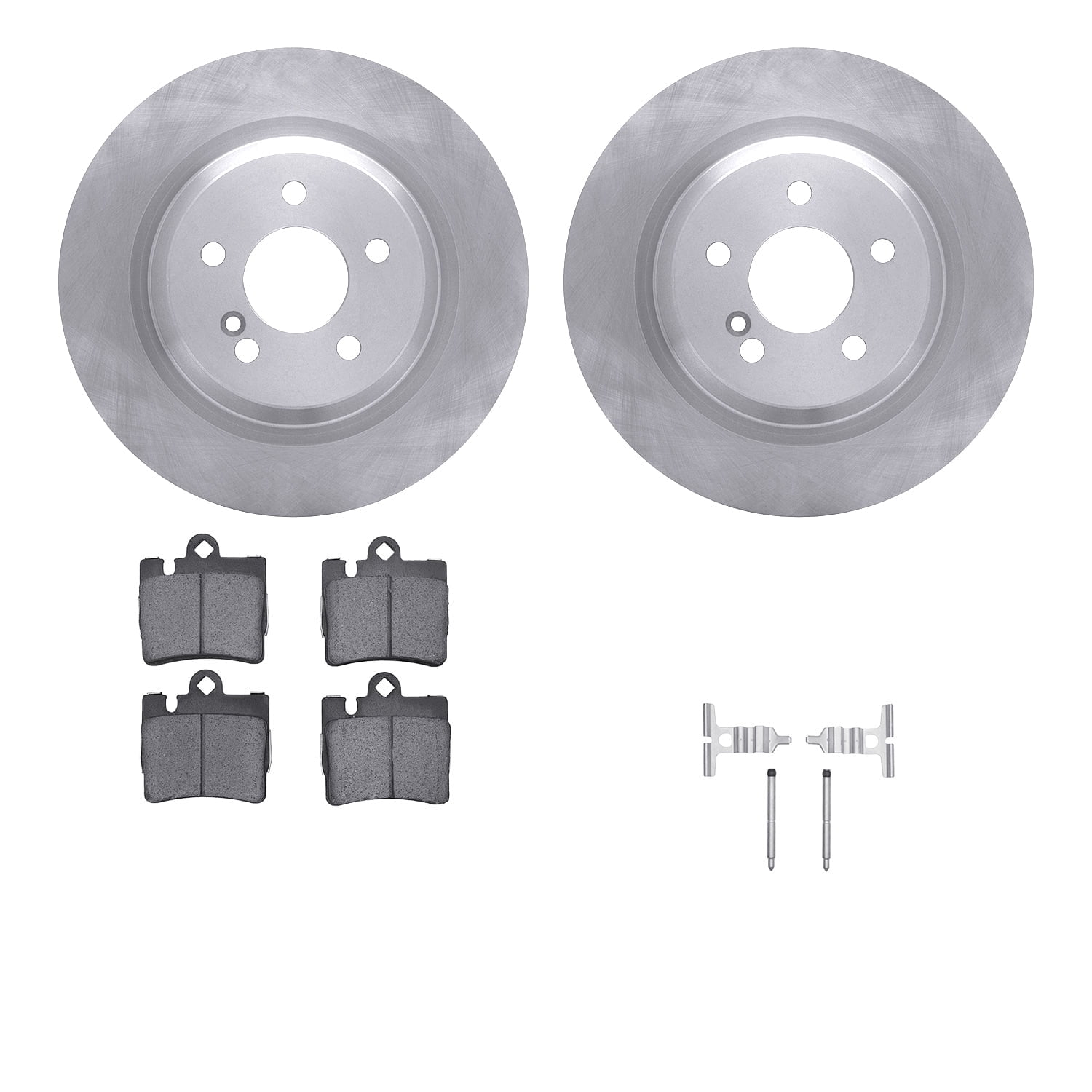 Dynamic Friction Company Rear Brake Rotors with 5000 Advanced Brake Pads includes Hardware 6512-63318