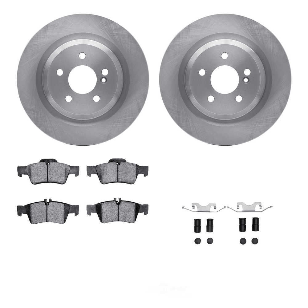 Dynamic Friction Company 6512-63410 DFC Rotors with 5000 Advanced Brake Pads includes Hardware