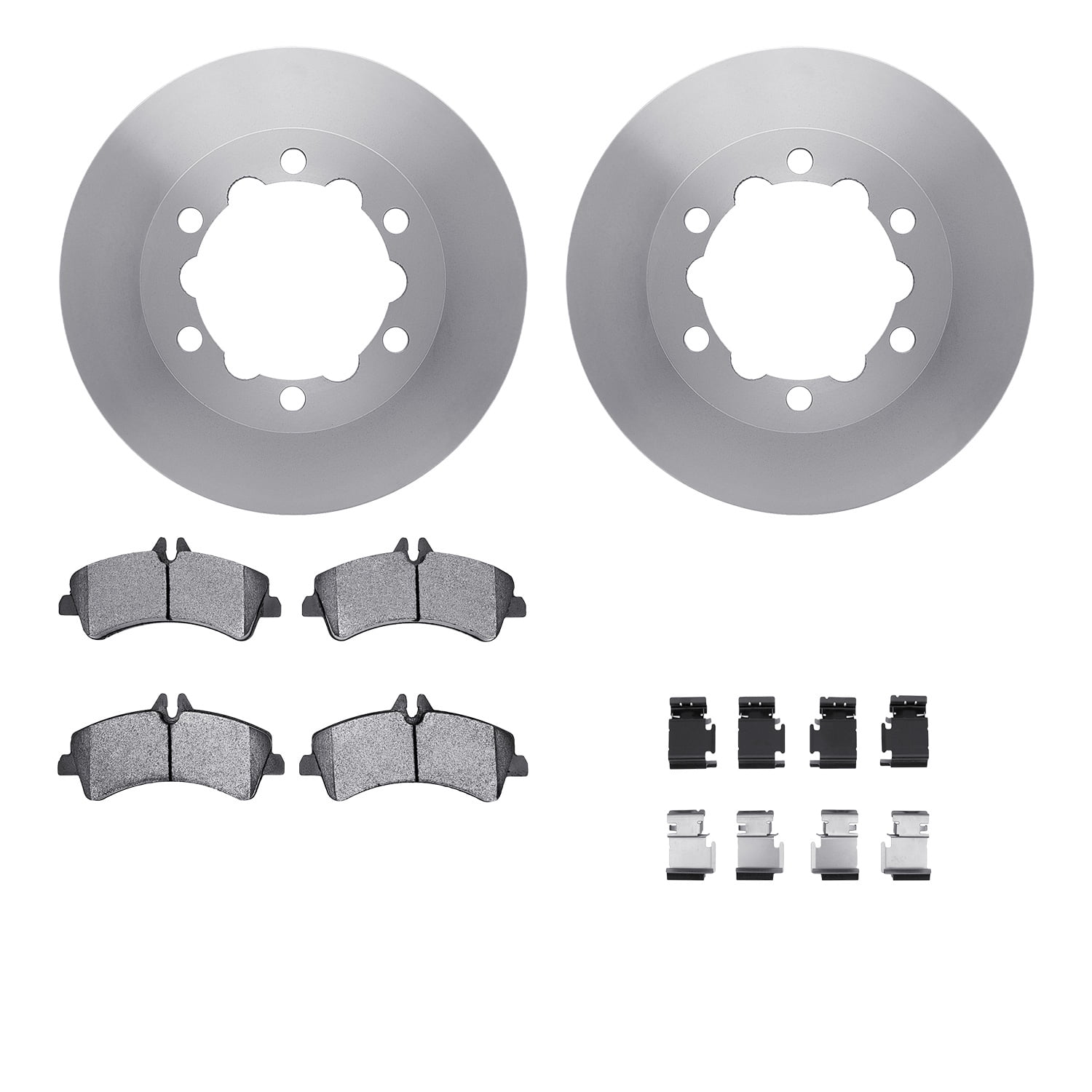 Dynamic Friction Company Rear Brake Rotors with 5000 Advanced Brake Pads includes Hardware 6512-63538