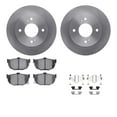 thumbnail image 1 of Dynamic Friction Company Rear Brake Rotors with 5000 Advanced Brake Pads includes Hardware 6512-67251, 1 of 3