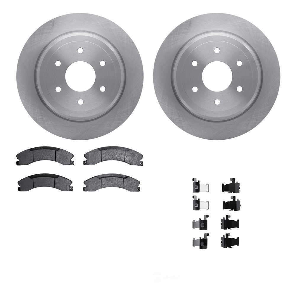 Dynamic Friction Company 6512-67546 DFC Rotors with 5000 Advanced Brake Pads includes Hardware