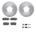 thumbnail image 1 of Dynamic Friction Company Rear Brake Rotors with 5000 Advanced Brake Pads includes Hardware 6512-72180, 1 of 3