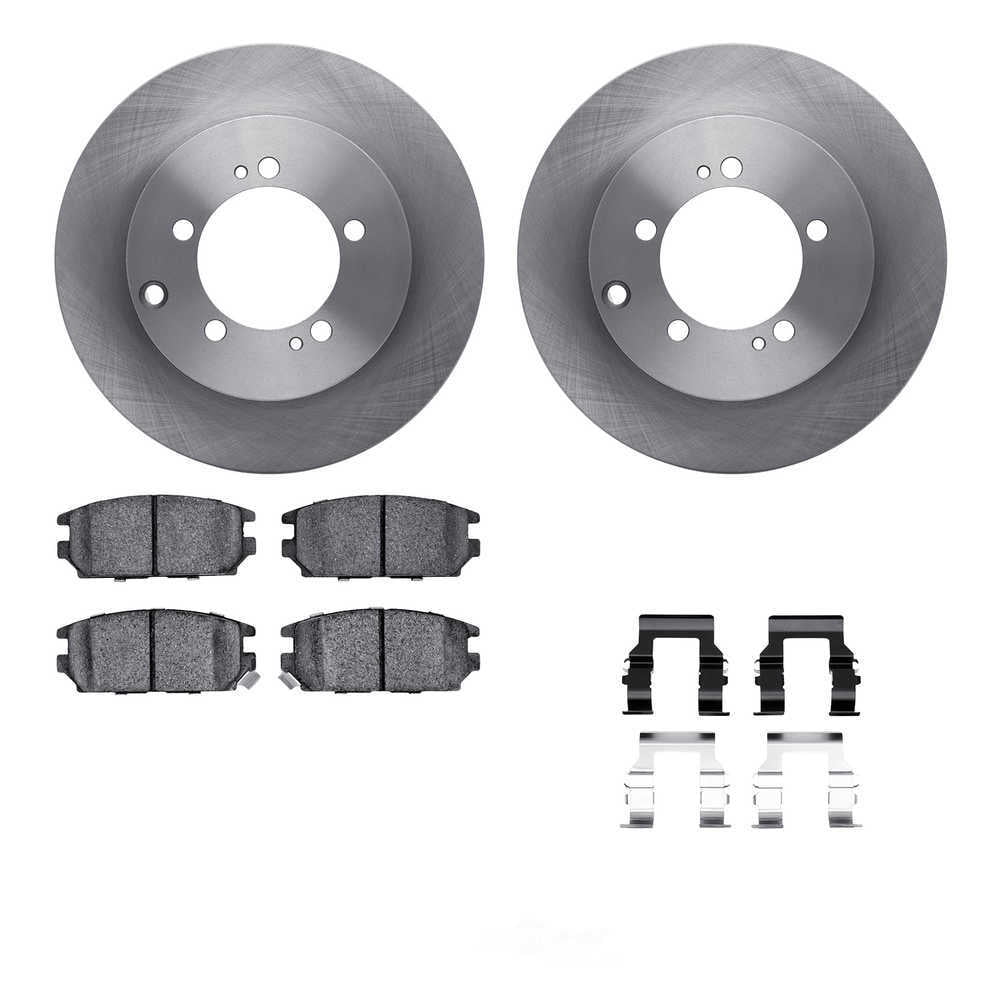 Dynamic Friction Company 6512-72191 DFC Rotors with 5000 Advanced Brake Pads includes Hardware