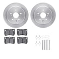 thumbnail image 1 of Dynamic Friction Company Rear Brake Rotors with 5000 Advanced Brake Pads includes Hardware 6512-75089, 1 of 3