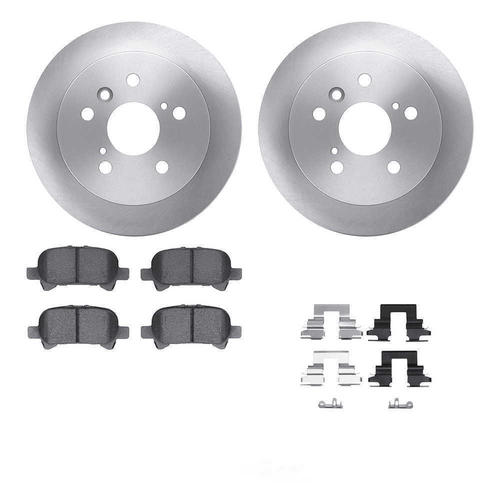 Dynamic Friction Company 6512-76461 DFC Rotors with 5000 Advanced Brake Pads includes Hardware