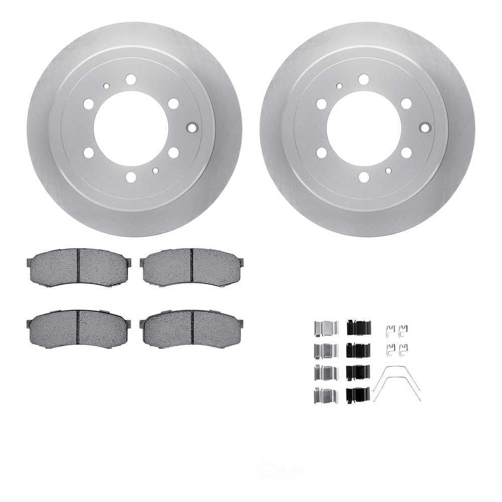 Dynamic Friction Company 6512-76608 DFC Rotors with 5000 Advanced Brake Pads includes Hardware