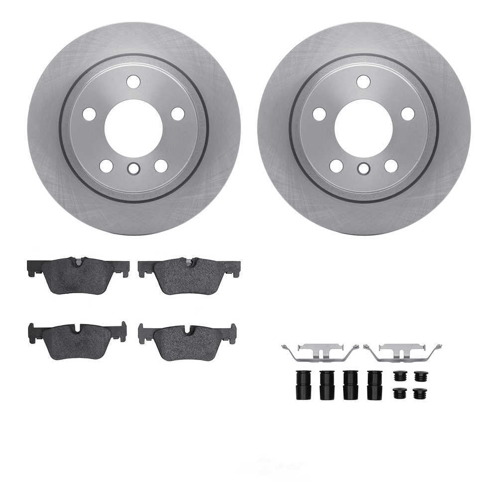 Dynamic Friction Company 6512-92047 DFC Rotors with 5000 Advanced Brake Pads includes Hardware