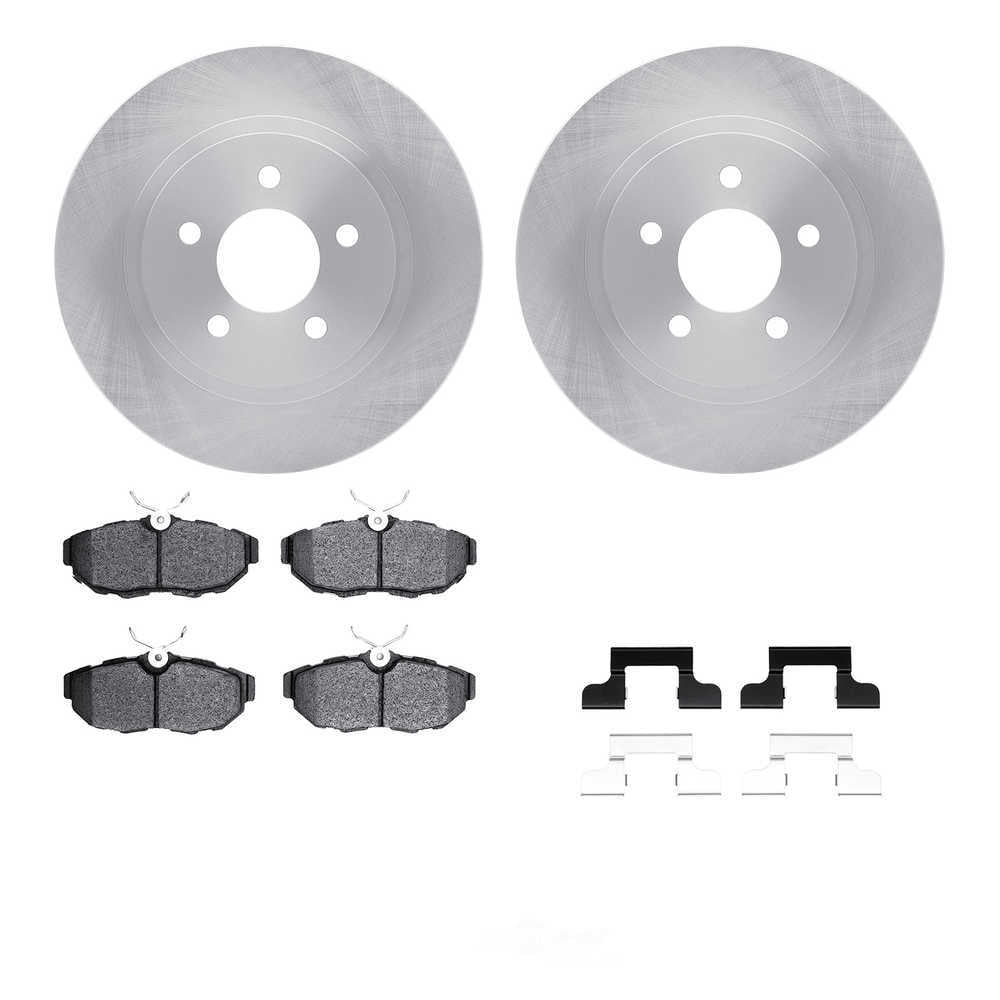 Dynamic Friction Company 6512-99047 DFC Rotors with 5000 Advanced Brake Pads includes Hardware