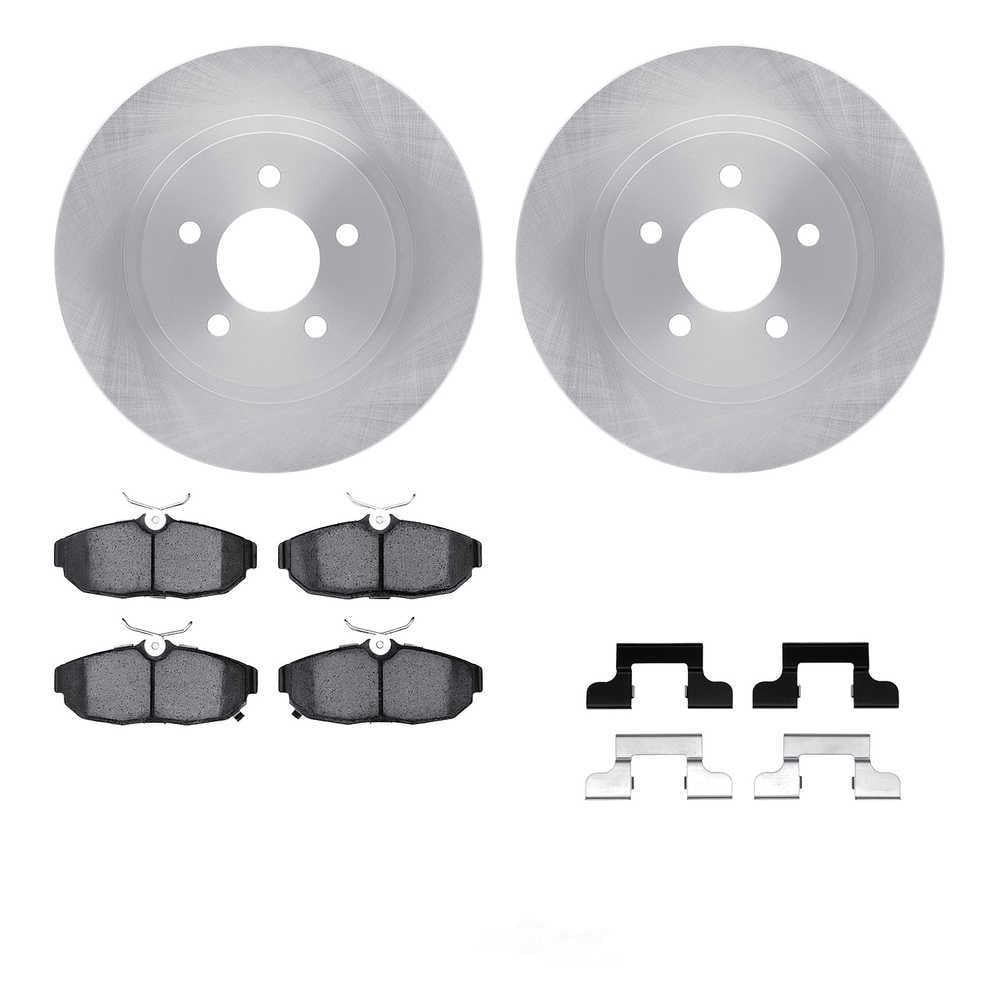 Dynamic Friction Company 6512-99048 DFC Rotors with 5000 Advanced Brake Pads includes Hardware