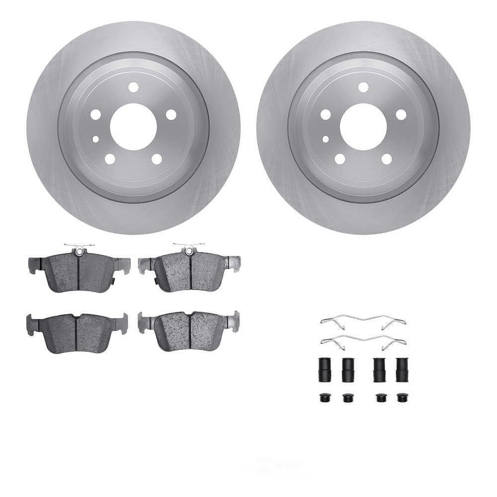 Dynamic Friction Company 6512-99121 DFC Rotors with 5000 Advanced Brake Pads includes Hardware