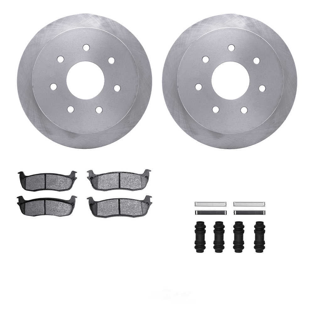 Dynamic Friction Company 6512-99408 DFC Rotors with 5000 Advanced Brake Pads includes Hardware