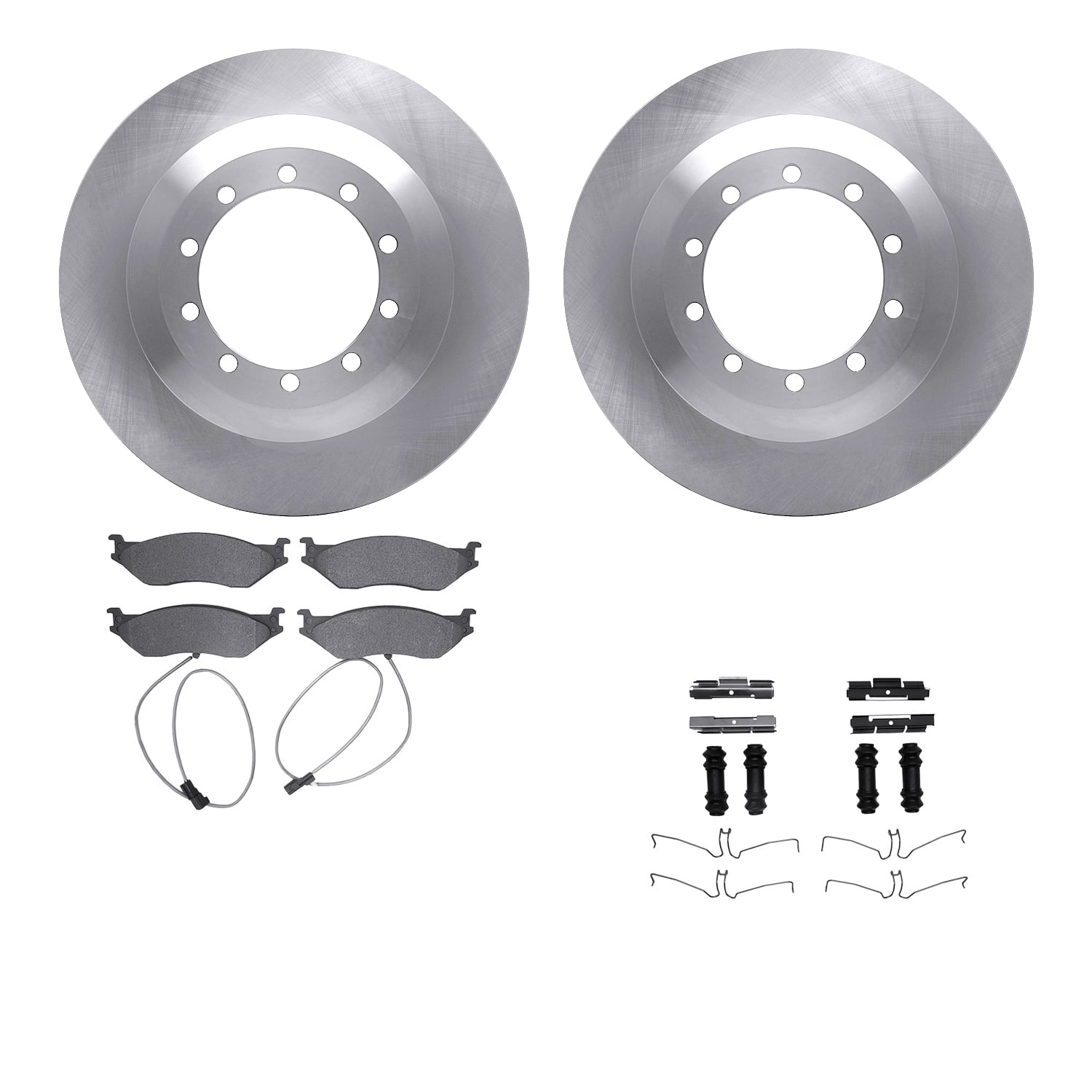 Dynamic Friction Company Rear Brake Rotors with 5000 Advanced Brake Pads includes Hardware 6512-99435