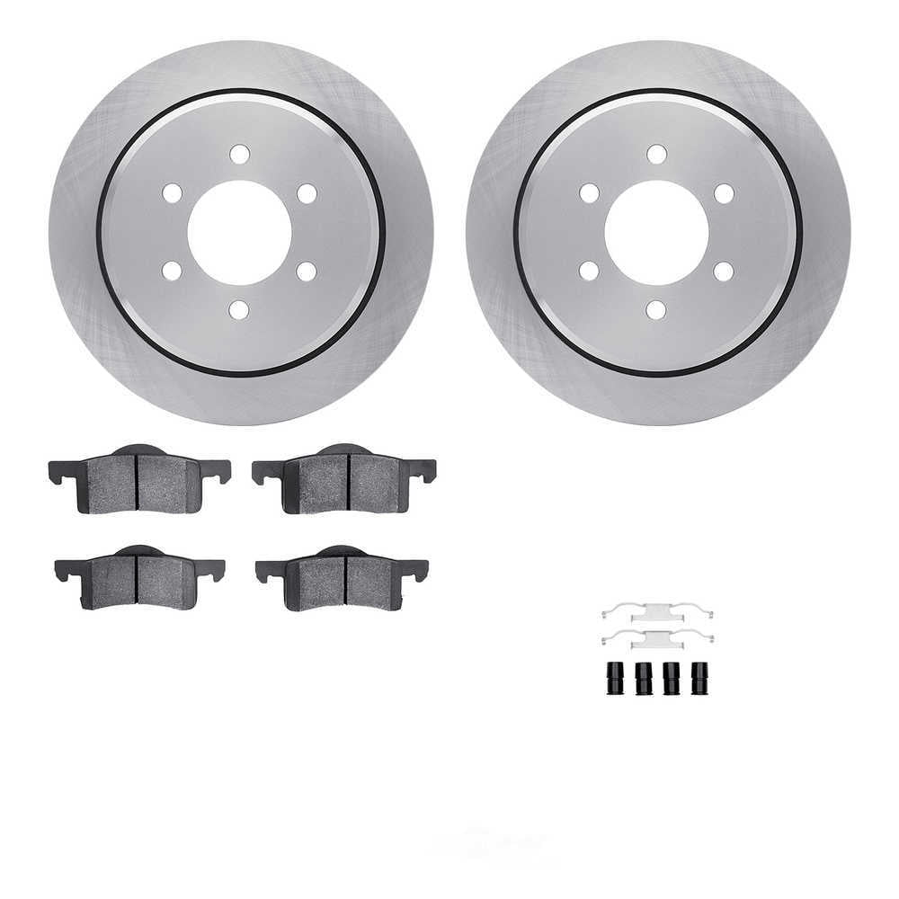 Dynamic Friction Company 6512-99534 DFC Rotors with 5000 Advanced Brake Pads includes Hardware