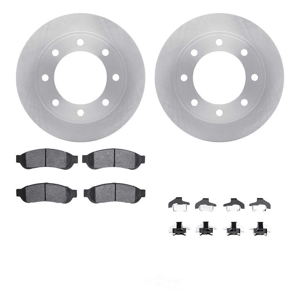 Dynamic Friction Company 6512-99603 DFC Rotors with 5000 Advanced Brake Pads includes Hardware