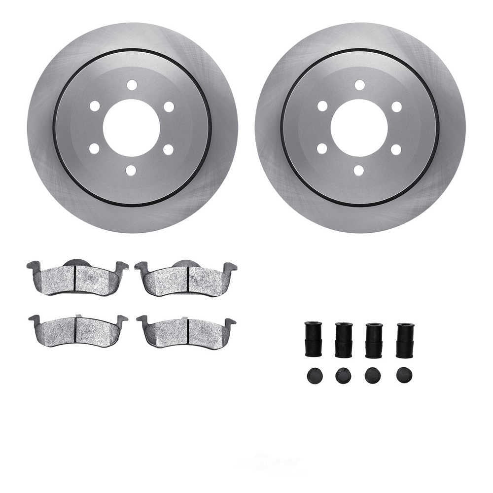 Dynamic Friction Company 6512-99640 DFC Rotors with 5000 Advanced Brake Pads includes Hardware