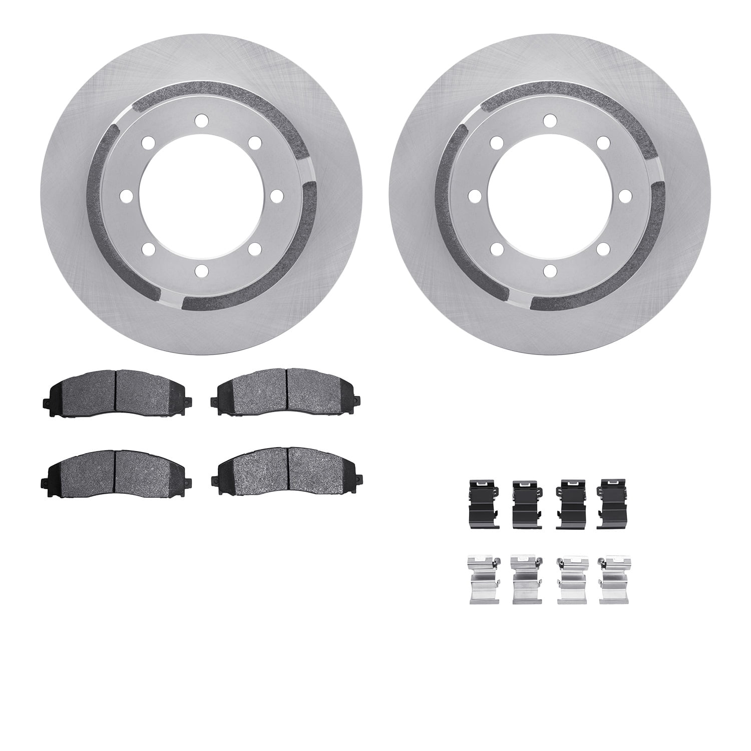 Dynamic Friction Company Rear Brake Rotors with 5000 Advanced Brake Pads includes Hardware 6512-99708
