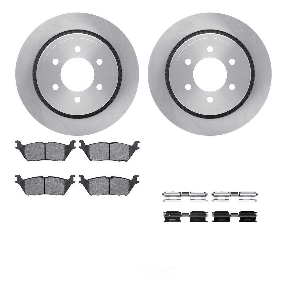 Dynamic Friction Company 6512-99726 DFC Rotors with 5000 Advanced Brake Pads includes Hardware