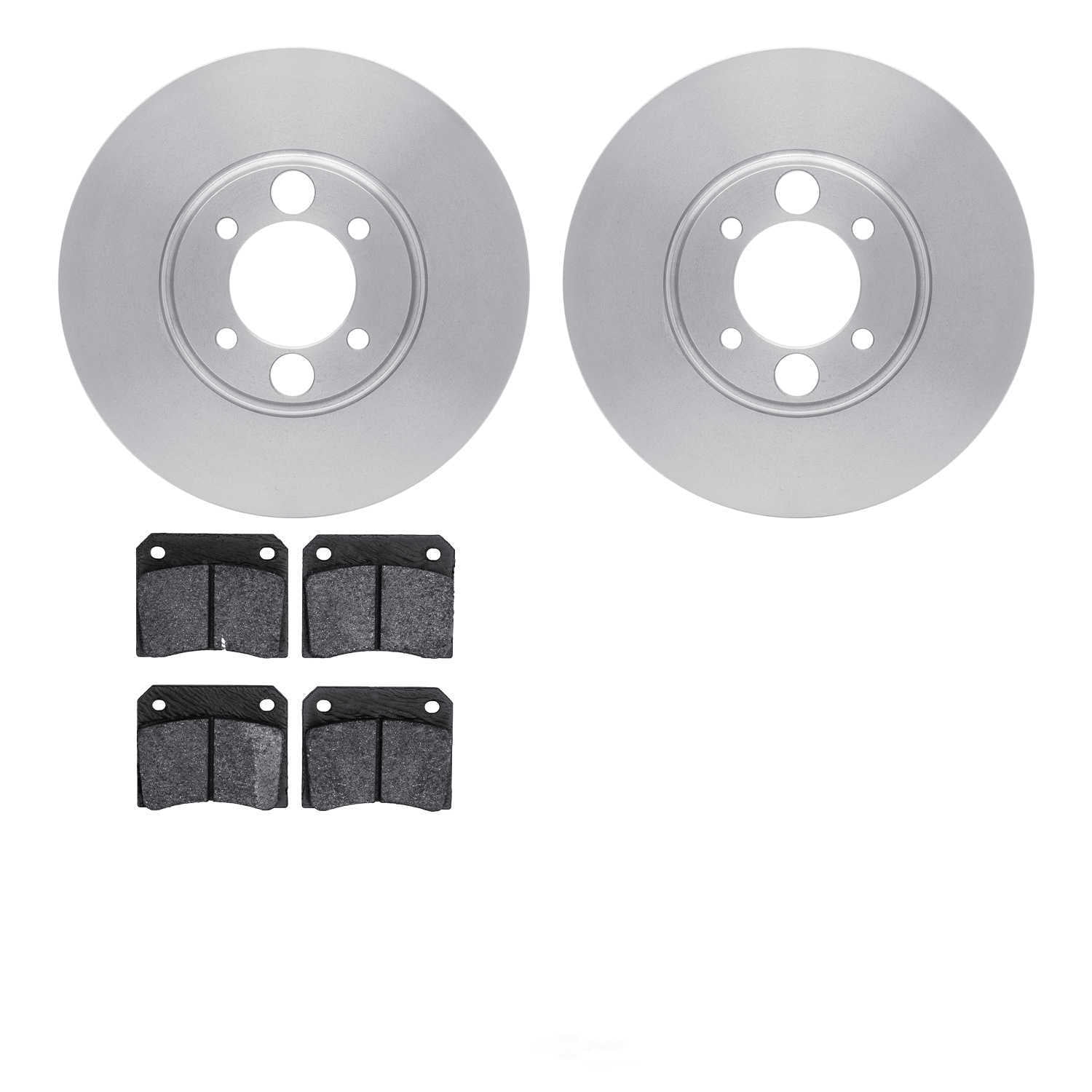 Dynamic Friction Company 6602-20003 DFC Rotors with EURO 5000 Ceramic Brake Pads