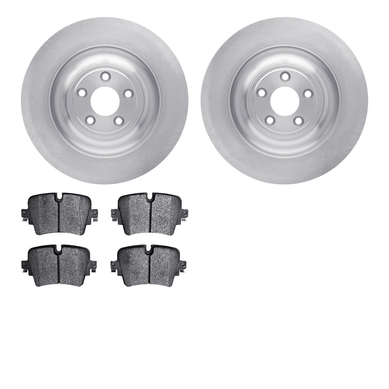 Dynamic Friction Company Rear Brake Rotors with 5000 Euro Ceramic Brake Pads 6602-20094