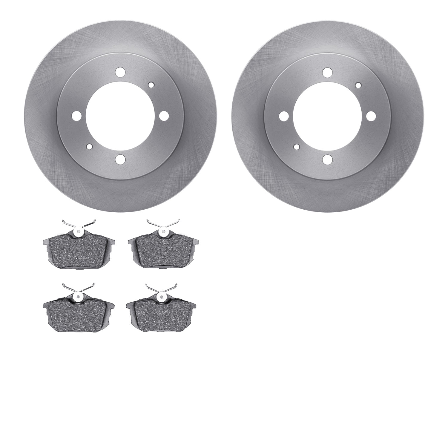 Dynamic Friction Company Rear Brake Rotors with 5000 Euro Ceramic Brake Pads 6602-27115