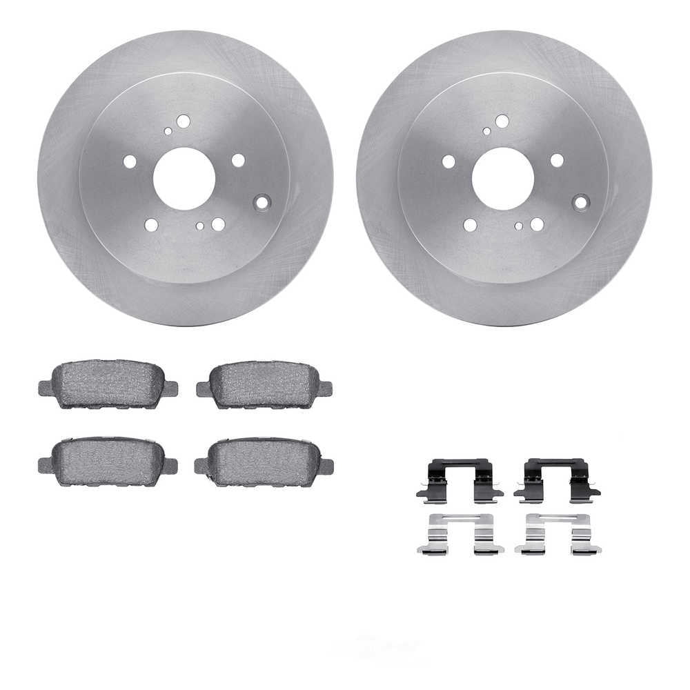 Dynamic Friction Company 6612-01003 DFC Rotors with EURO 5000 Ceramic Brake Pads includes Hardware