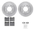 thumbnail image 1 of Dynamic Friction Company Rear Brake Rotors with 5000 Euro Ceramic Brake Pads includes Hardware 6612-02022, 1 of 3