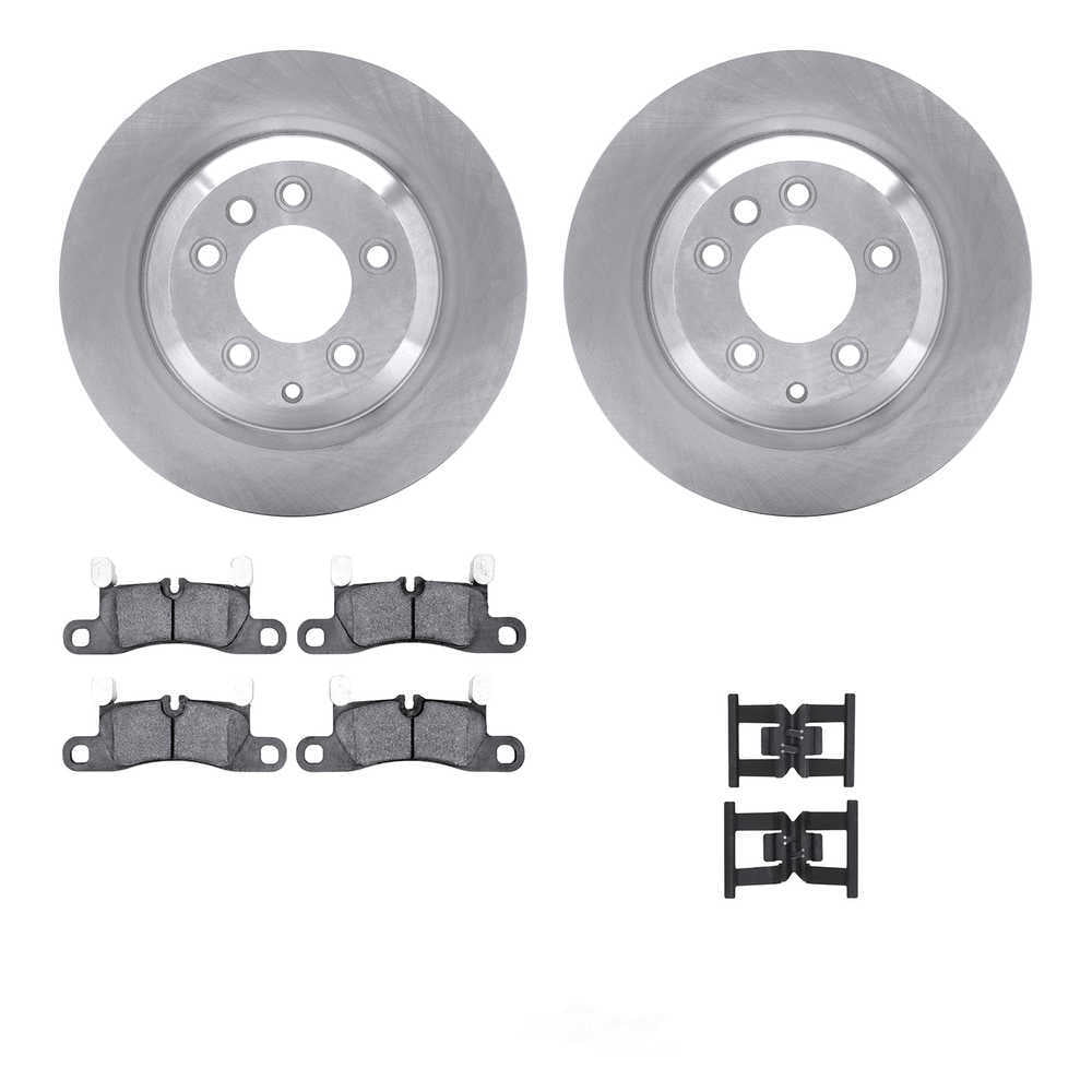 Dynamic Friction Company 6612-02049 DFC Rotors with EURO 5000 Ceramic Brake Pads includes Hardware