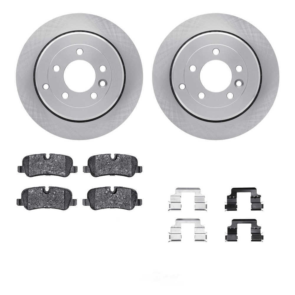 Dynamic Friction Company 6612-11043 DFC Rotors with EURO 5000 Ceramic Brake Pads includes Hardware
