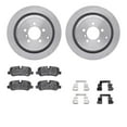 thumbnail image 1 of Dynamic Friction Company Rear Brake Rotors with 5000 Euro Ceramic Brake Pads includes Hardware 6612-11063, 1 of 3