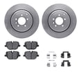 thumbnail image 1 of Dynamic Friction Company Rear Brake Rotors with 5000 Euro Ceramic Brake Pads includes Hardware 6612-11079, 1 of 3