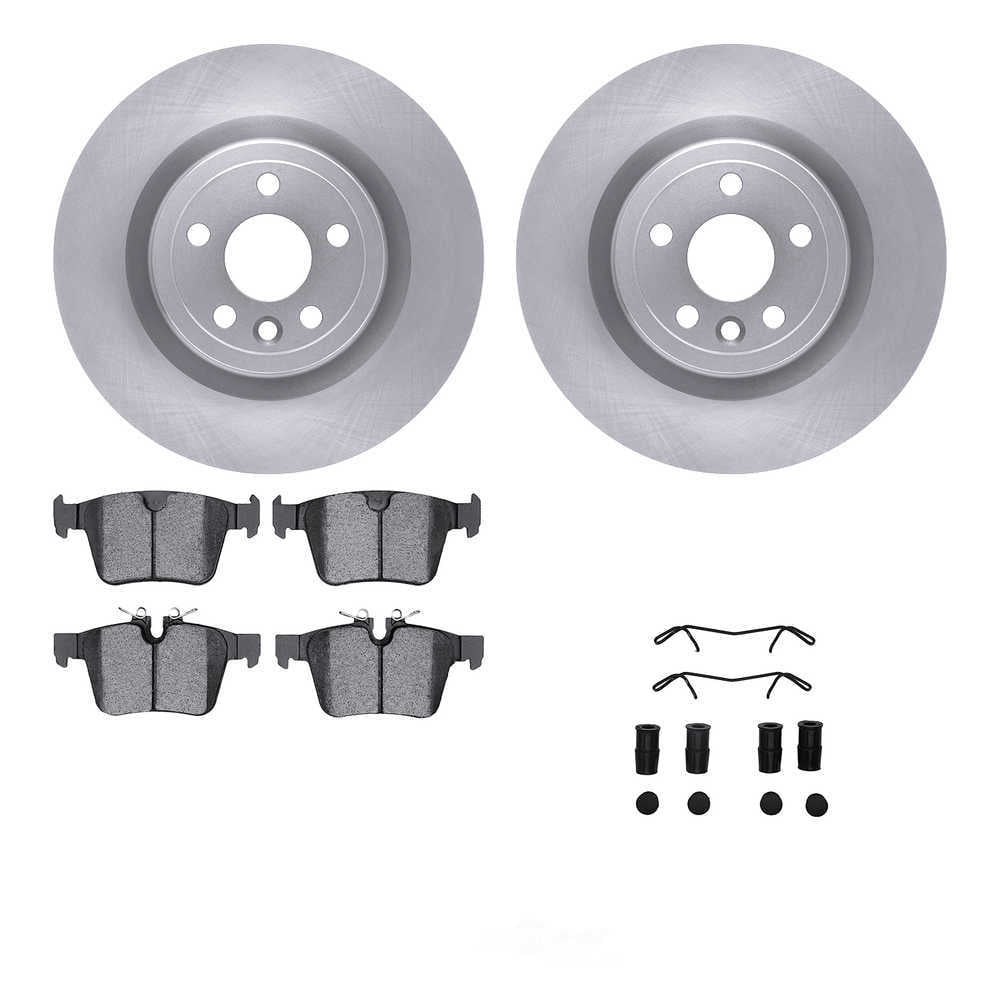 Dynamic Friction Company 6612-20103 DFC Rotors with EURO 5000 Ceramic Brake Pads includes Hardware