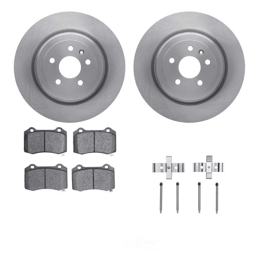 Dynamic Friction Company 6612-26003 DFC Rotors with EURO 5000 Ceramic Brake Pads includes Hardware